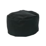 Culinary skull cap, one size adjustable, black