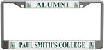 License plate frame for alumni