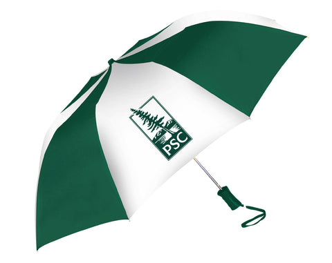 Umbrella, green and white